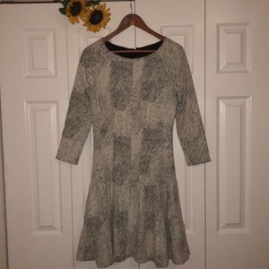 Banana Republic Black & White Peplum Dress